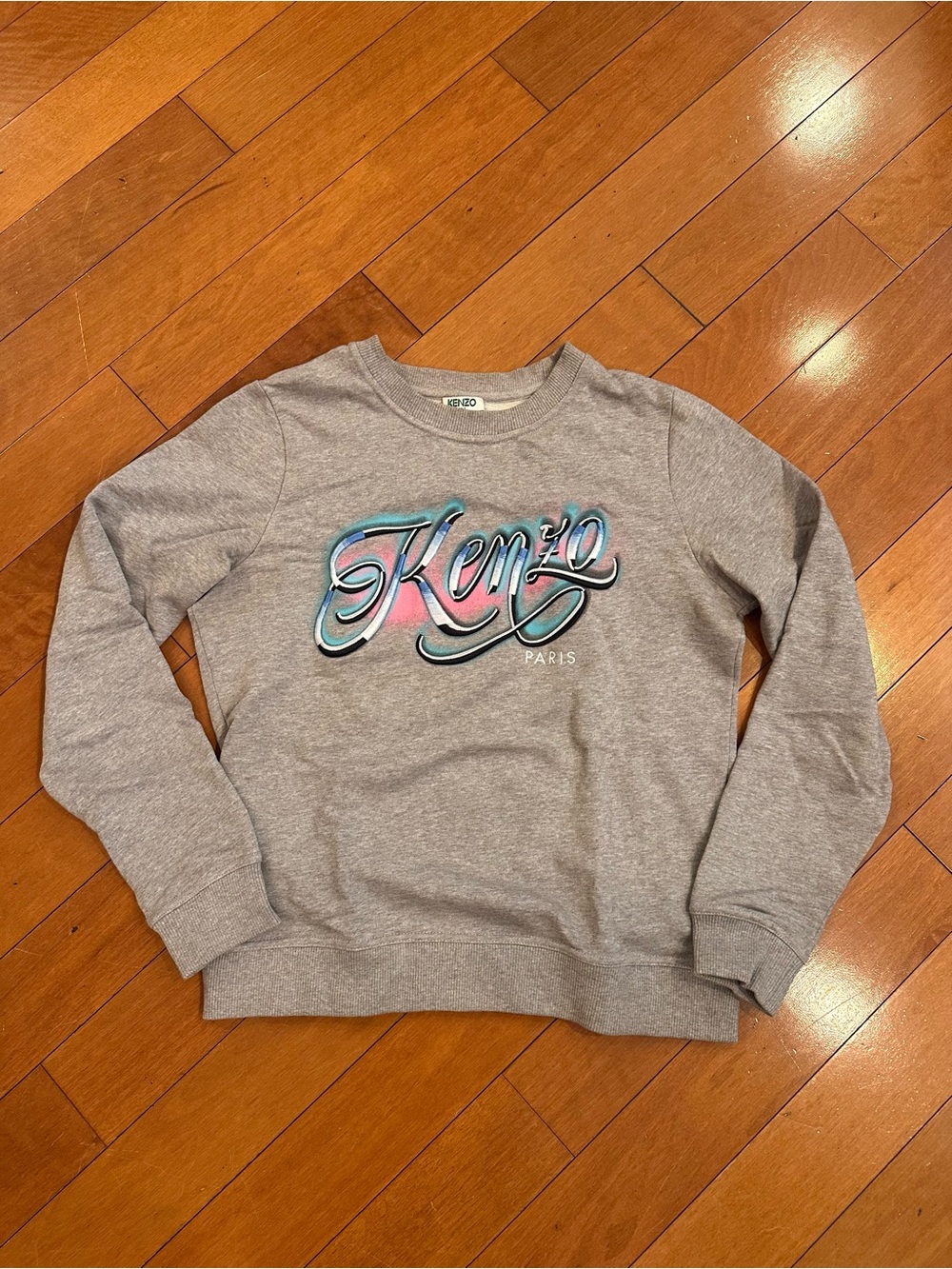 Kenzo Paris Women's Grey Logo Sweatshirt size sm